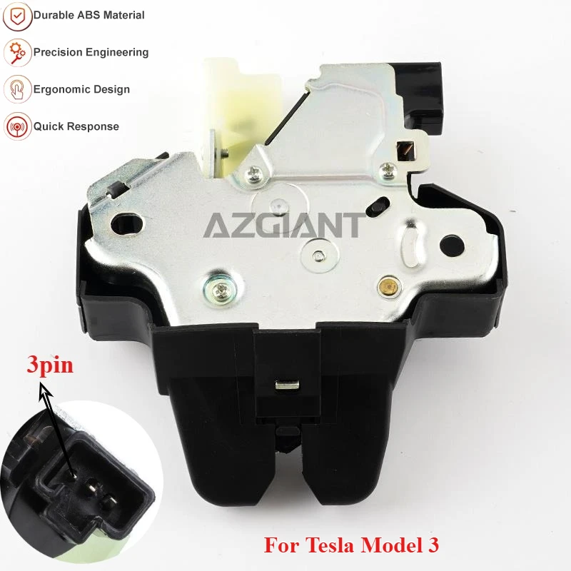 

AZGIANT Car Trunk Lid Lock Actuator for 2019-2020 Tesla Model 3 #1092308-00-E Tailgate Lock Back Door Latch Durable Parts