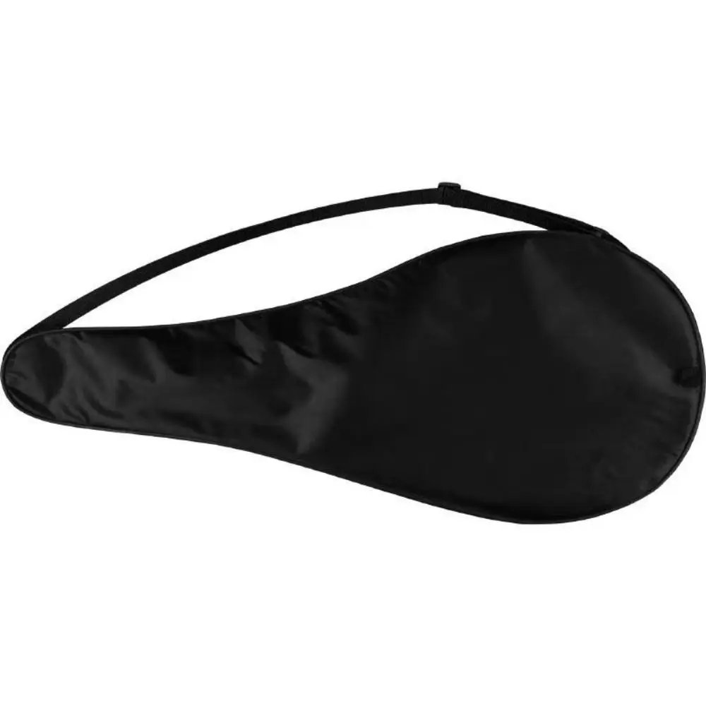 Portable Oxford Cloth Tennis Racket Bag Lightweight Waterproof Tennis Racket Protective Cover Black Single Shoulder Tennis Bag