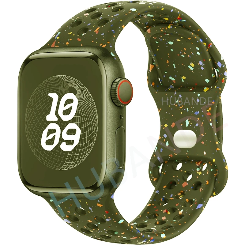 Armband für Apple Watch Band 44mm 49mm 45mm 40mm 41mm 38mm 42mm Correa Atmungsaktives Sportarmband iWatch Serie 8 SE 7 6 5 9 Ultra