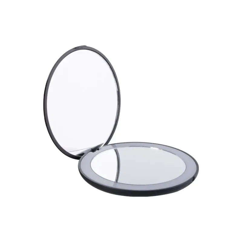 Miroir de Maquillage à Lumière LED pour Femme, Petite Poche, Effet Lumineux, Mini, Rose, Blanc