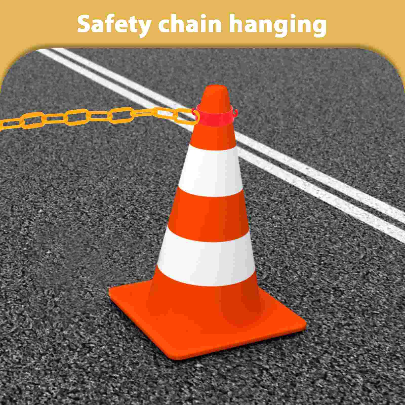 Decorative Chain for Hanging Site Barrier Ultraviolet Light Yellow Belt Strap Accessories