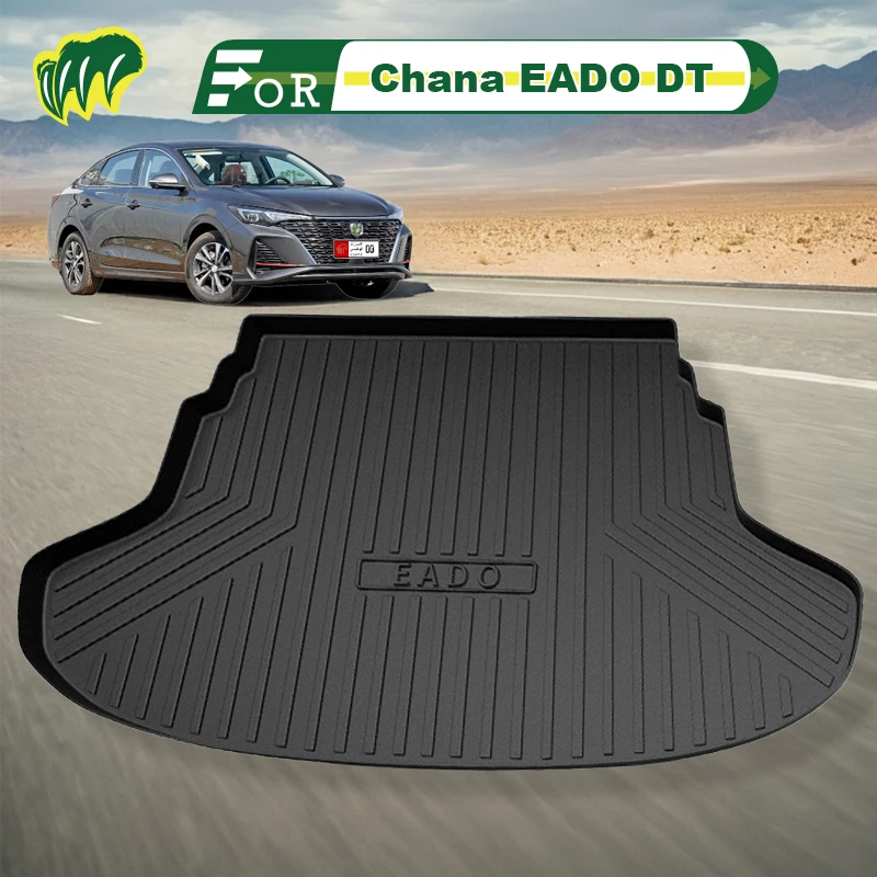 

For Chana EADO DT 23 2018 TO 2024 TPE Custom Fit Car Trunk Mat All Season Black Cargo Mat 3D Shaped Laser Measured Trunk Liners