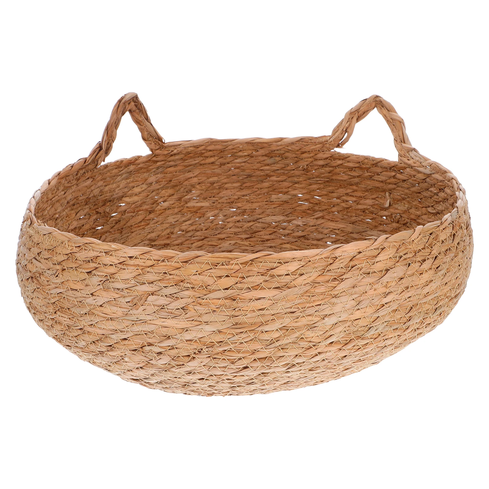 

Round Handwoven Natural Cat Bed Pet Nest for Small Dogs Cats Indoor Cozy Warm Sleeping Area House Bed for Cat Pet Warm Neat