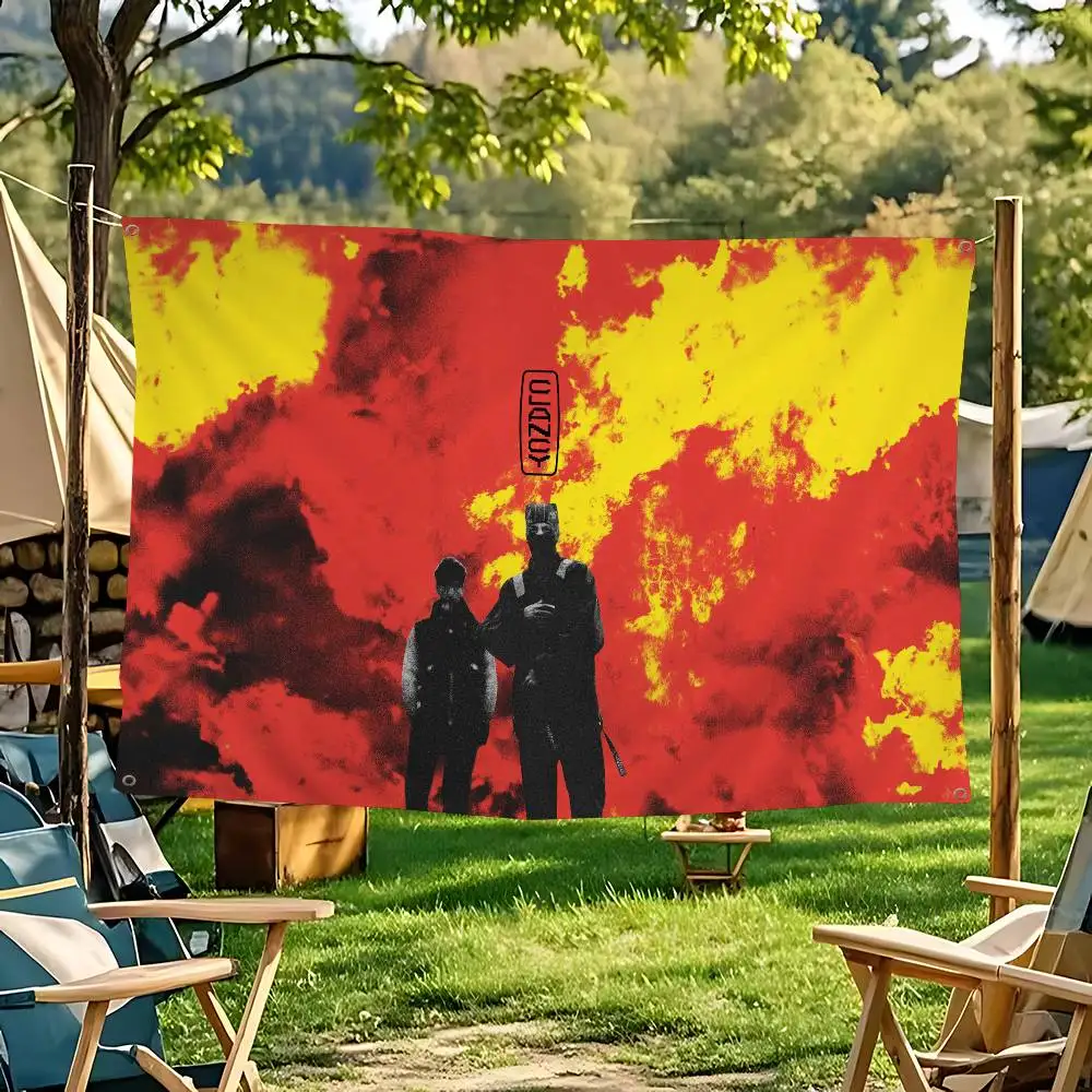 Hip-hop T-Twenty Band One-Pilots Cartoon Flag Art Science Fiction Room Home Decor Wall Hanging Home Decor Banner