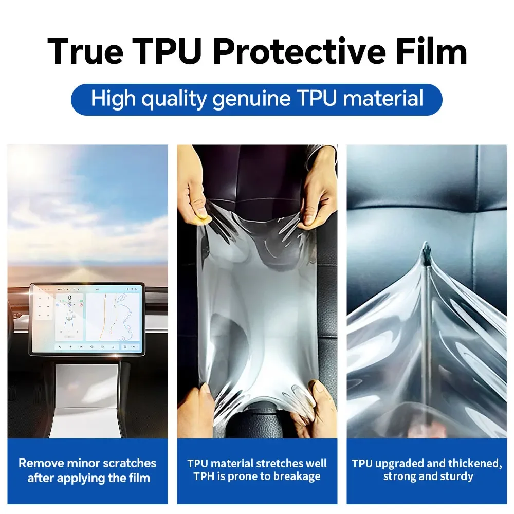 PFCC For Chery Tiggo 7 Pro 2020-2024 TPU Car Navigation Screen Film Gearbox Protective Sticker Anti-scratch Interior Accessories