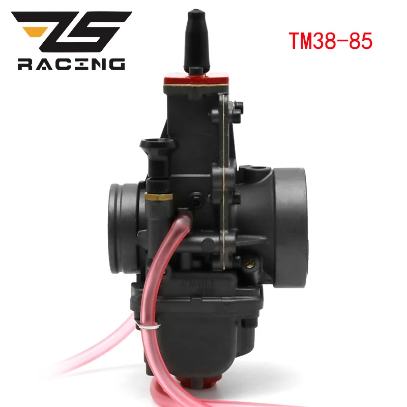 ZS Racing Motorcycle Mikuni TM38 Carburetor Flat Slide Carb for 300cc 450cc Dirt Bike