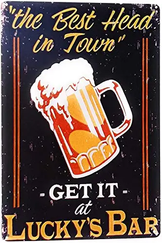 K&H Beer Retro Metal Tin Sign Posters Home Kitchen Café Bar Pub Restaurant Wall Decor (Best Head)