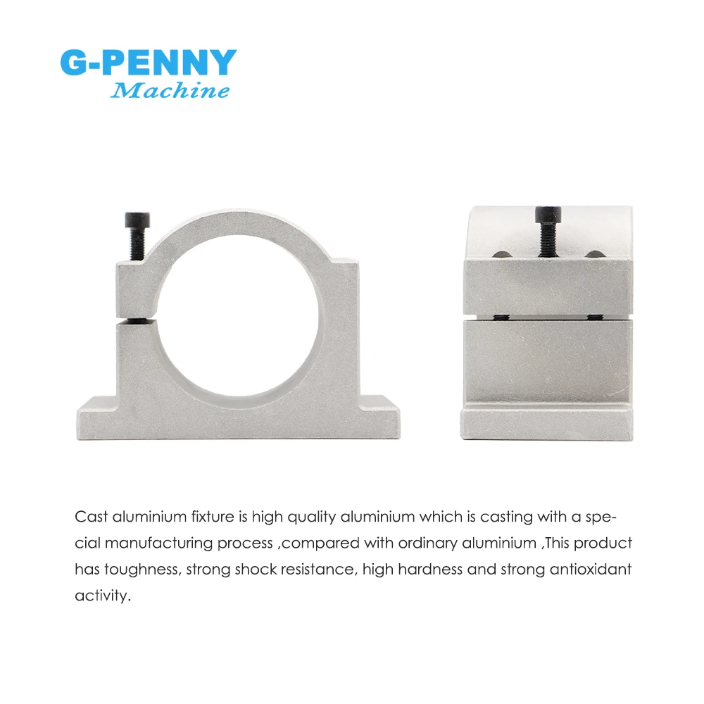 Diameter 65mm Cast Aluminium Clamp of cnc spindle motor spindle mount bracket clamp cnc machine tool spindle