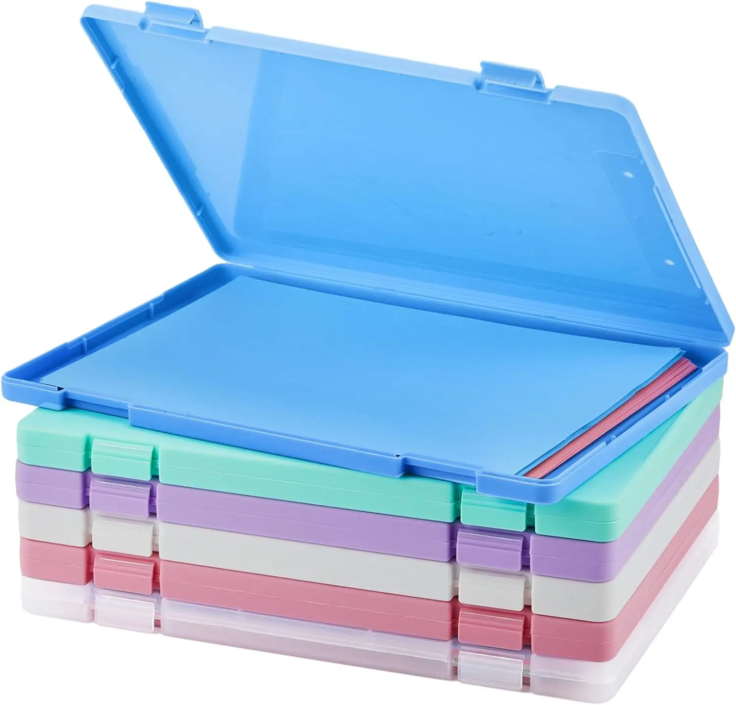 6 Pcs A4 File Boxes…
