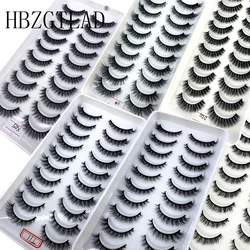 Multiple styles 10pairs natural 3D mink false eyelashes fake lashes makeup kit Mink Lashes extension eye lashes short eyelashes