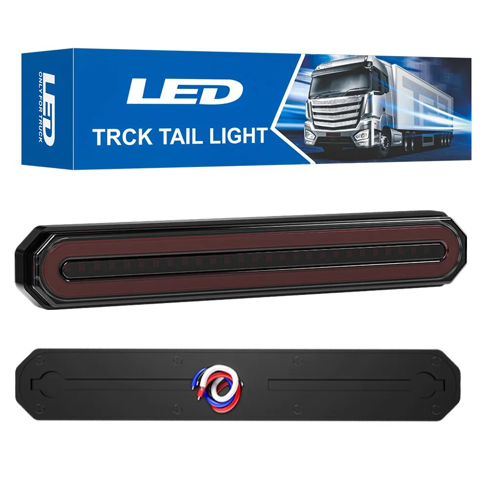 

12V/24V 87 LED Truck Side Marker Indicator Lights Car Flashing Strobe Lights Additional Brake Turn Signal Warning Rear Tail Lamp