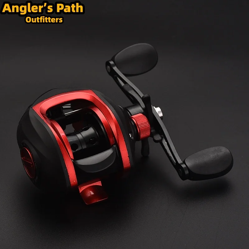 

Wholesale Baitcasting Reel Metal Spool Metal Handle Anti Backlash Black Red Long Casting Lure Fishing Bridge Raft Trout Fishing