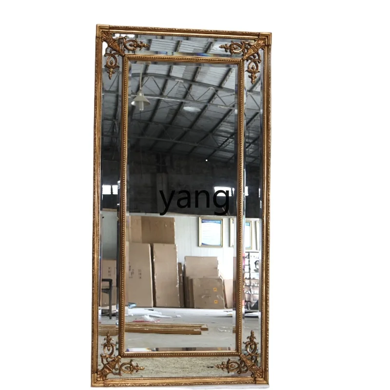 

Yjq Classical Creativity Makeup Dressing Floor Mirror Living Room and Dining Room Decorations Mirror Wall Hanging