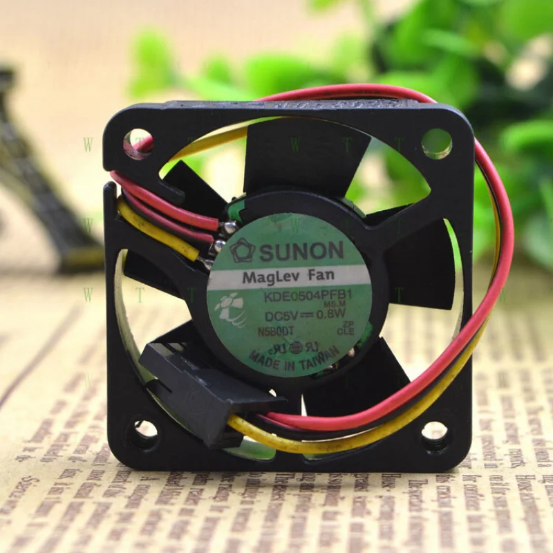 H 1 pcs  for SUNON KDE0504PFB1 DC5V 4cm 0.8W 4010 3-wire silent cooling fan