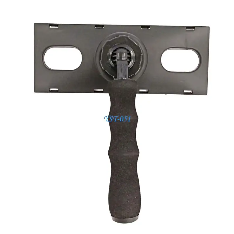 E15A Nylon And Plastic Rotating Scrub Brush With Ergonomic Handle For Furniture Glass Surfaces Car Interior And Home Cleaning