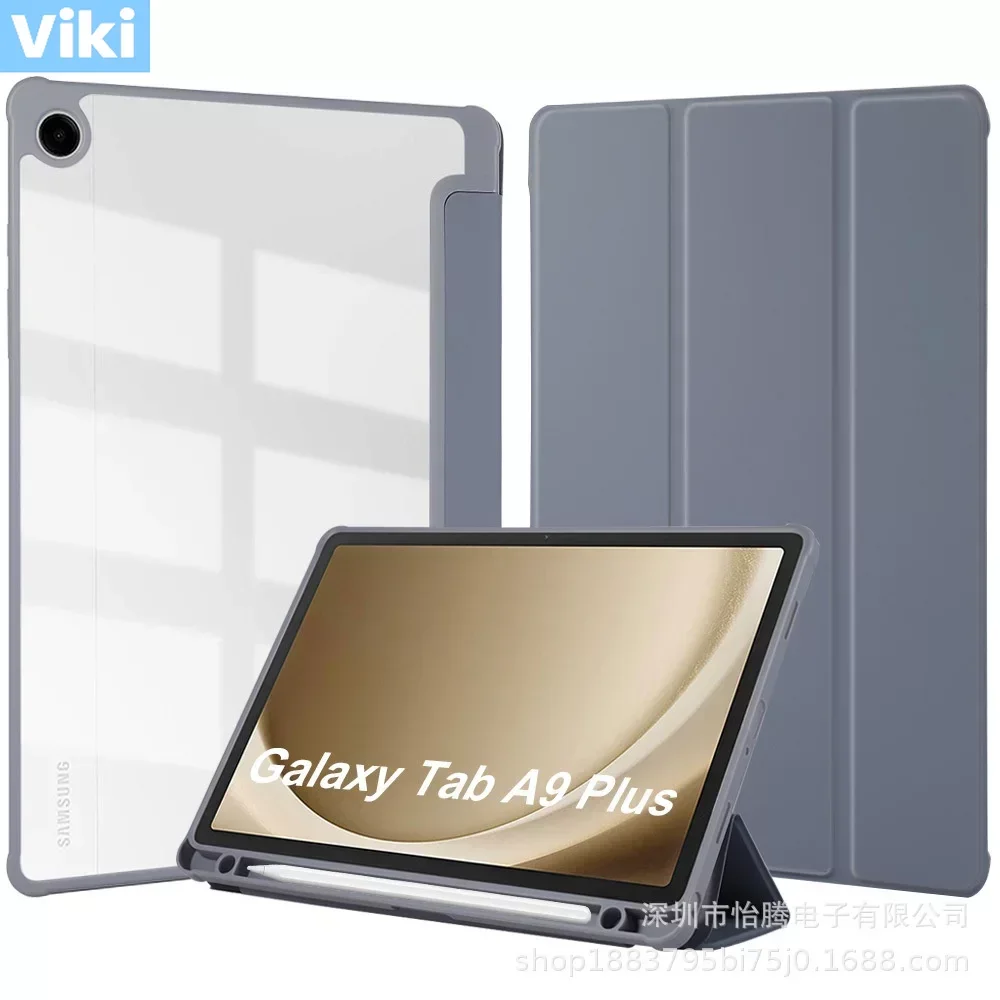 

Противоударный прозрачный чехол-подставка для Samsung Galaxy Tab A9 + 2023 S9 FE 10,9 SM-X510 A8 10,5 2022 A9 8,7 S9 FE Plus 12,4