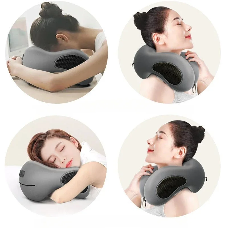 

U Shaped Memory Foam Neck Pillows Soft Slow Rebound Space Travel Pillow Sleeping Airplane Car Pillow Cervical Healthcare Supply