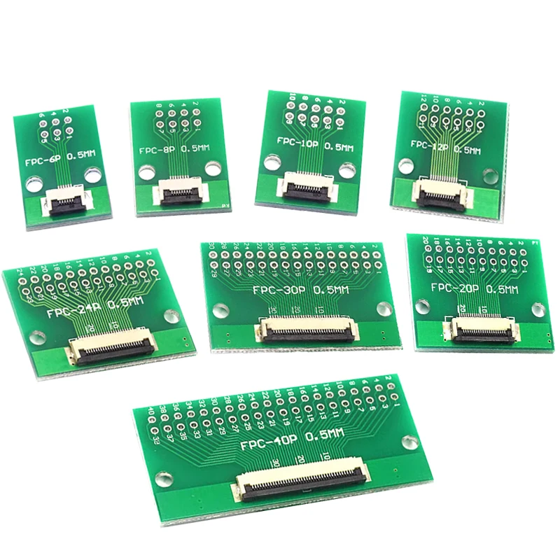 FPC/FFC Adapter Board 0.5/1.0MM to 2.54MM Soldered Connector 4/5/6/8/10/12/14/16/20/26/3040/45/50/60Pin