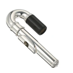 Nickel-Plated Flute Curved Head Joint Musical Instrument Accessories Headjoints Replacement Part