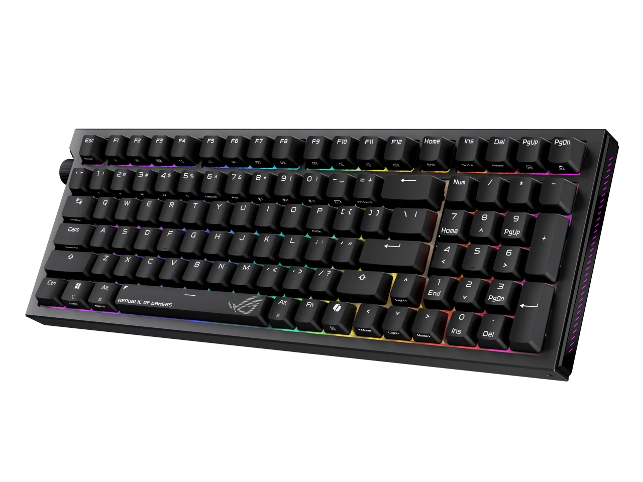 ASUS ROG Strix Morph 96 Wireless Gaming Keyboard, Mechanical Switches, 2.4GHz/Bluetooth, Compact 96% Layout, RGB, PC