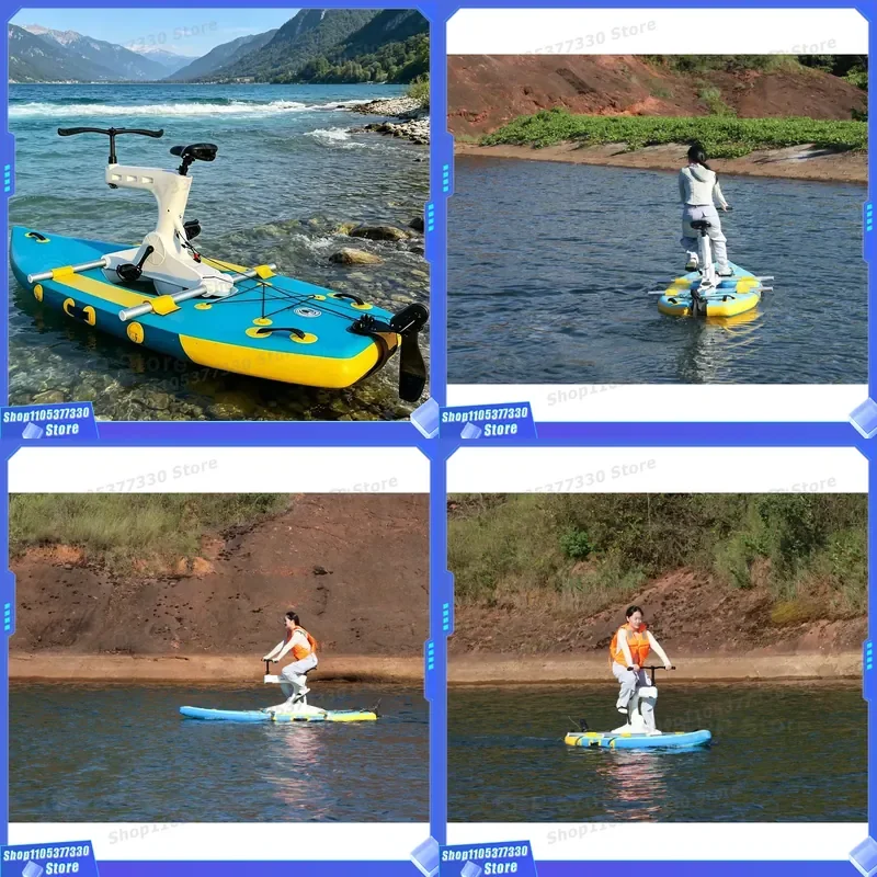 Customized Sea Water Bike Lake Pedal Bicycle Cycle Pedal Boat Inflatable Water Bicycle