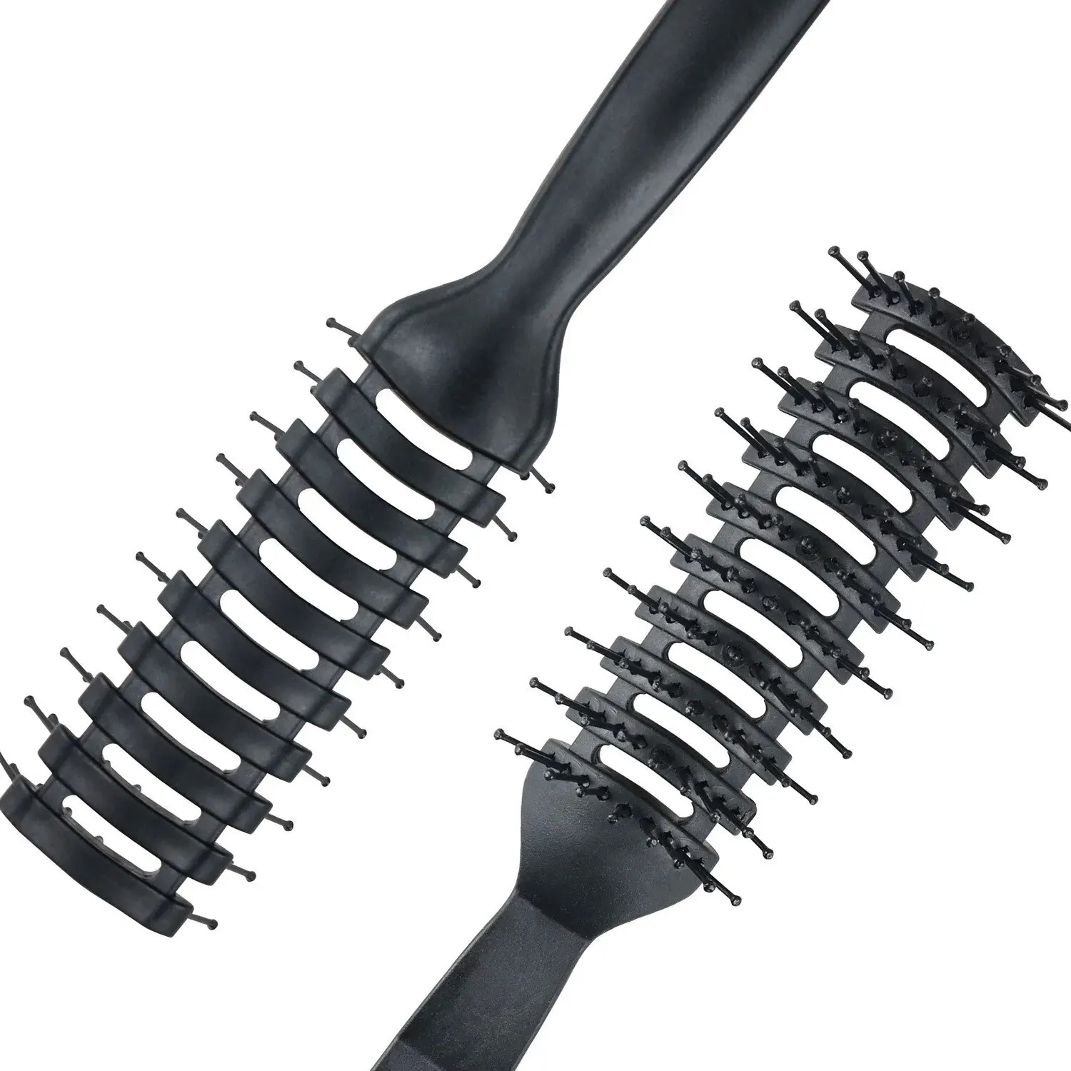 Factory Direct PP All Black MEN\'S STYLING Rib Comb Anti-static High Temperature Nine-row Comb Special Hair Comb