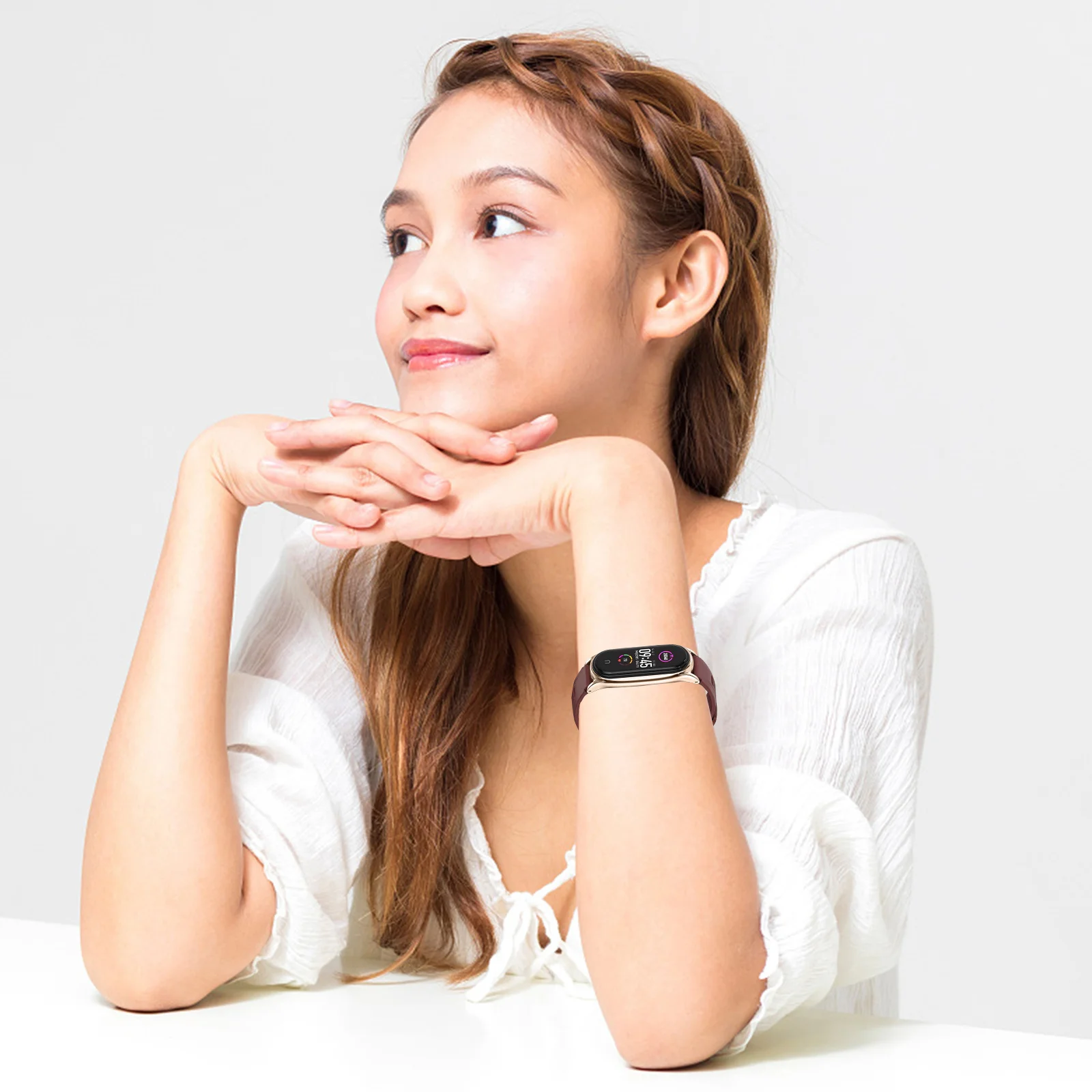 Watchband for Smart Band 3 4 5 6 Soft Tpu Strap Lightweight Breathable Design Ideal for Exercise Daily Wear