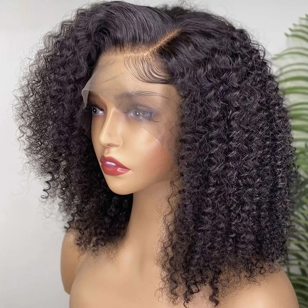 

Парики Deep Wave Bob Бесклеевые человеческие волосы 13x4 7x5 Парики фронтальной части шнурка Предварительно вырезанные 13x6 HD Парик фронтальной части шнурка 250 Плотность Вьющийся парик для женщин