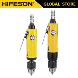 Hifeson 3/8 powerful desaceleração pneumática poderosa da broca do ar reto grande torque máquina de perfuração da broca do ar que toca a máquina 10mm