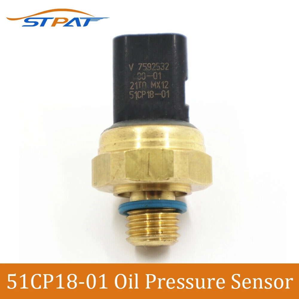 

STPAT New 9802152780 Engine Fuel Pressure Sensor 51CP18-01 12617592532 7592532 For BMW 3/5 SERIES MINI X5