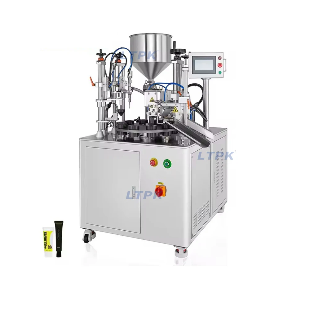 LT-006 High Speed Automatic Factory Price  Aluminum Ultrasonic  Shampoo Cream Paste Cosmetics Soft Tube Sealing Machine