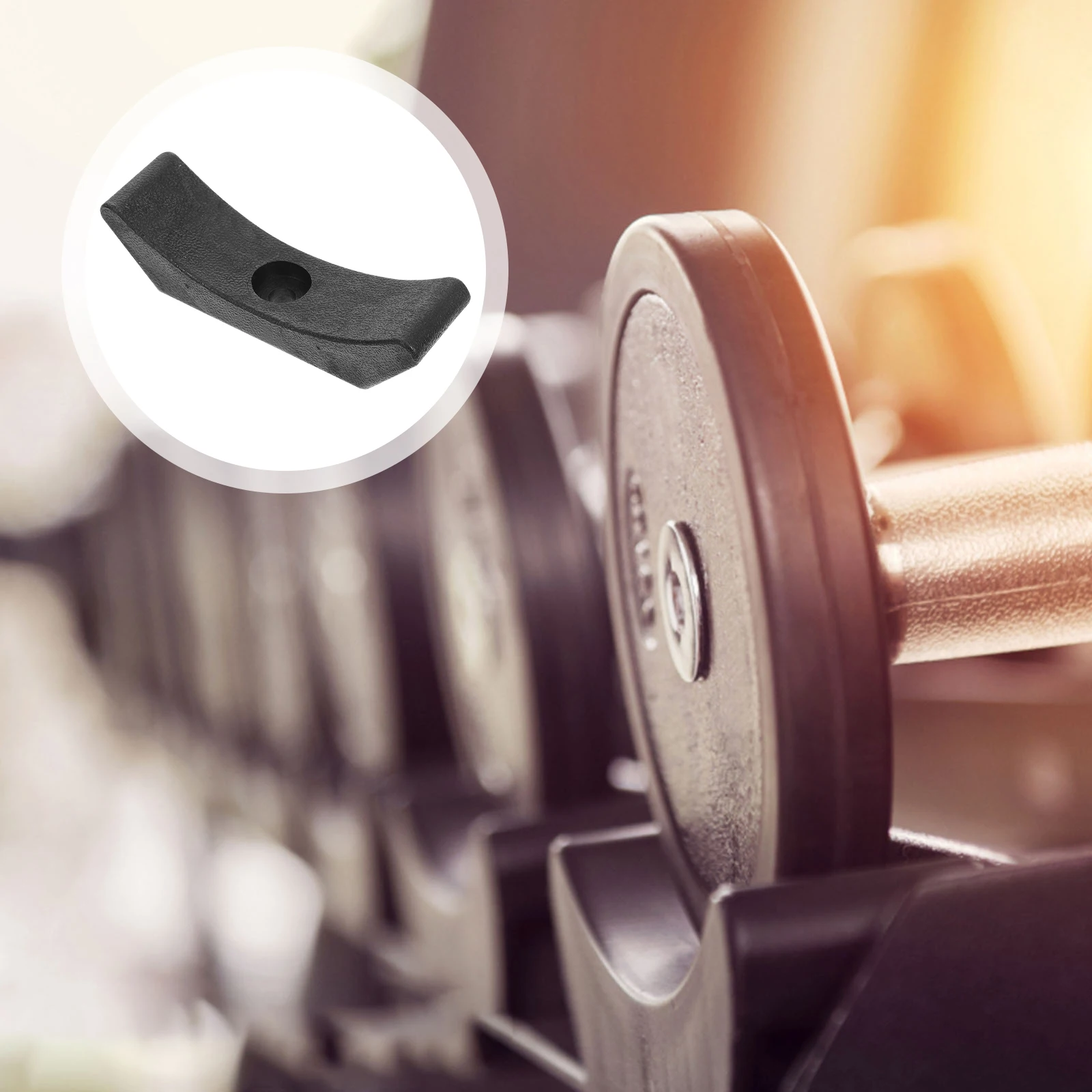

6 Pcs Rack Black PP 140mm Fitness Accessories Hand Weight Holder Storage Stand Dumbbell Holder Exercise GearBracket