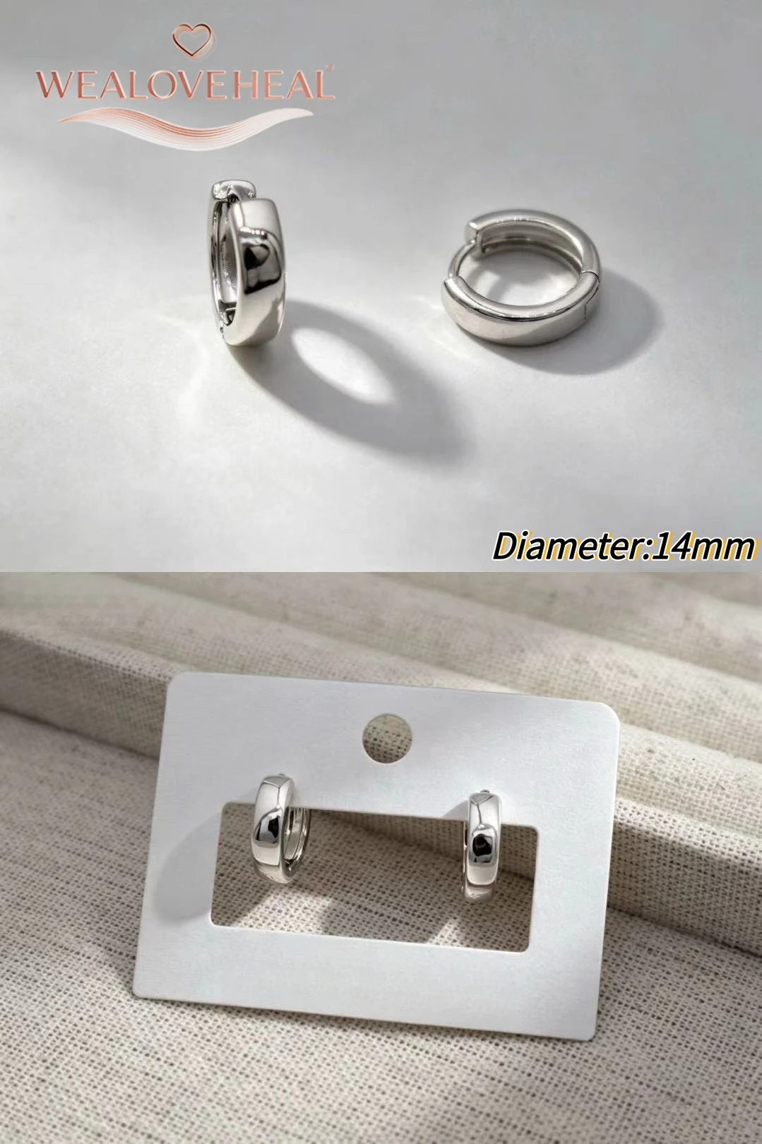 ohrringe damen, ohrringe, Rhodium-Plattierte Messing Kleine Creolen für Damen 2026 Trendige Gedrehte Runde Huggie Stern-Ohrringe Party Mode Ohrschmuck Geschenk – Detail 23