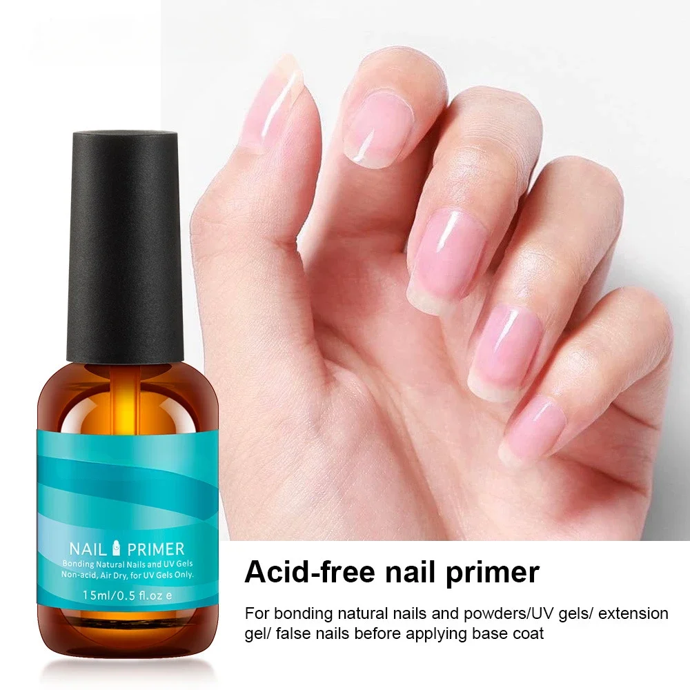 Gel de imprimación para uñas, deshidratador de preparación de secado rápido al aire para manicura, 2 piezas, 15ml