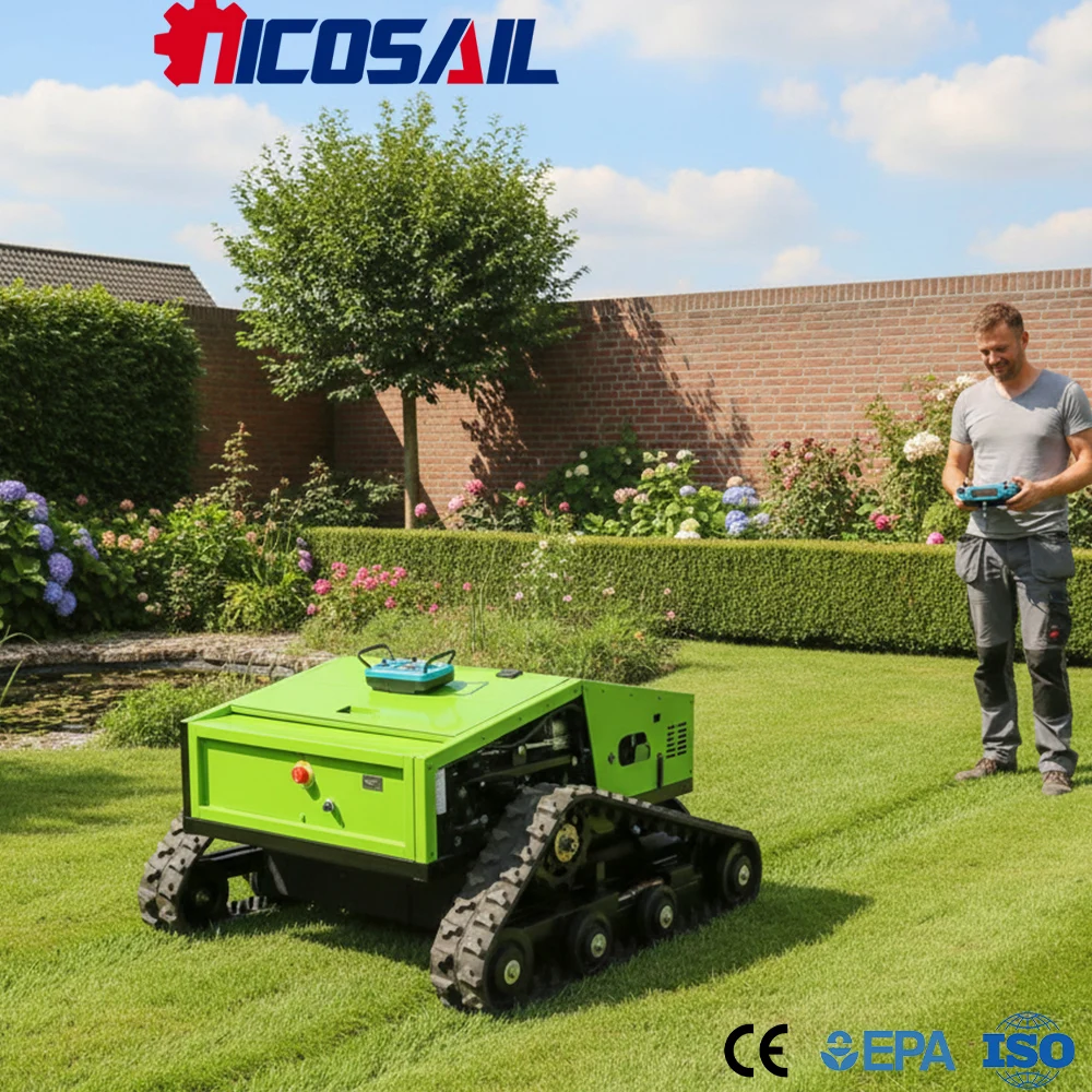 

Remote Control Lawn Mower Custom 800mm RC Grass Cutter for Field Garden and Farm Slope Work