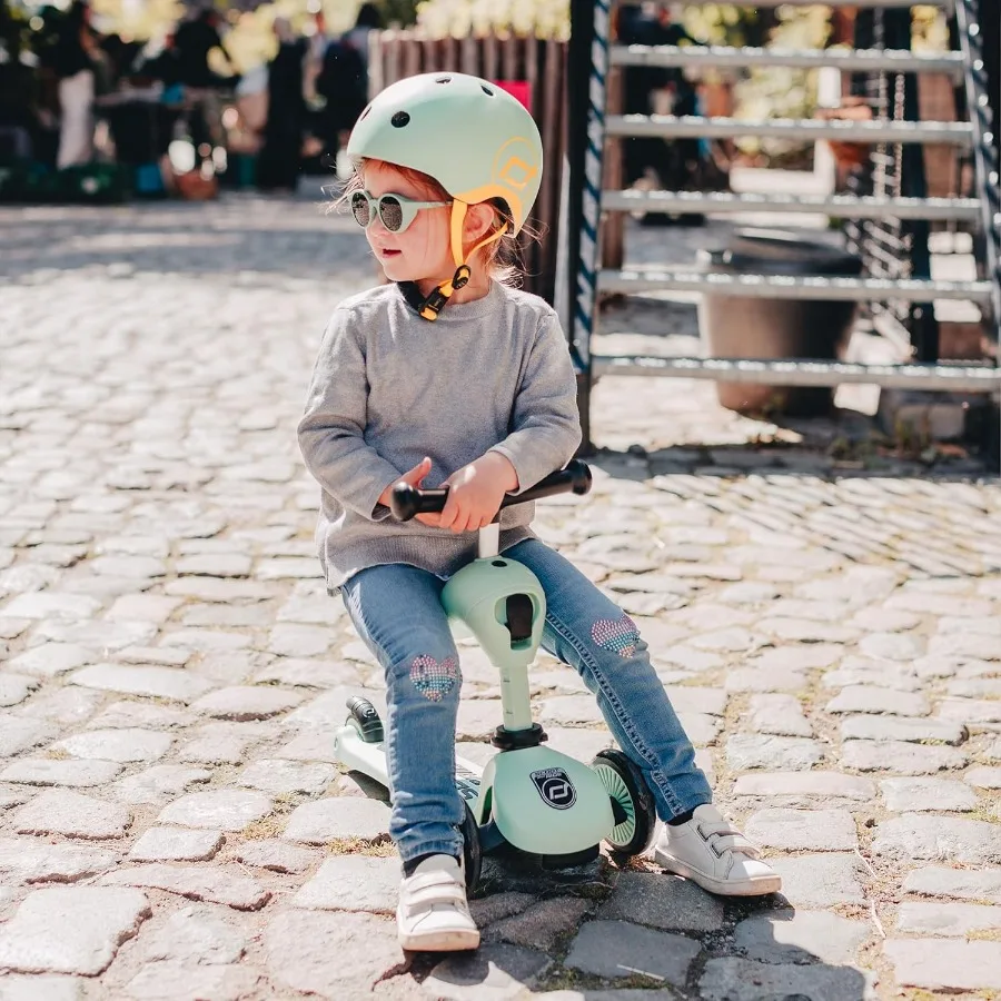 Patinete para niños 2 en 1 Ride-On & Stand, de 1 a 5 años, Highwaykick 1, Kiwi