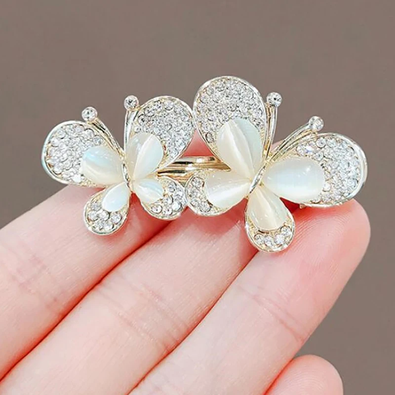 Rhinestone Brooches For Women Opal Trendy Elegant Butterfly Brooch Pins Jewelry Party Wedding Gifts