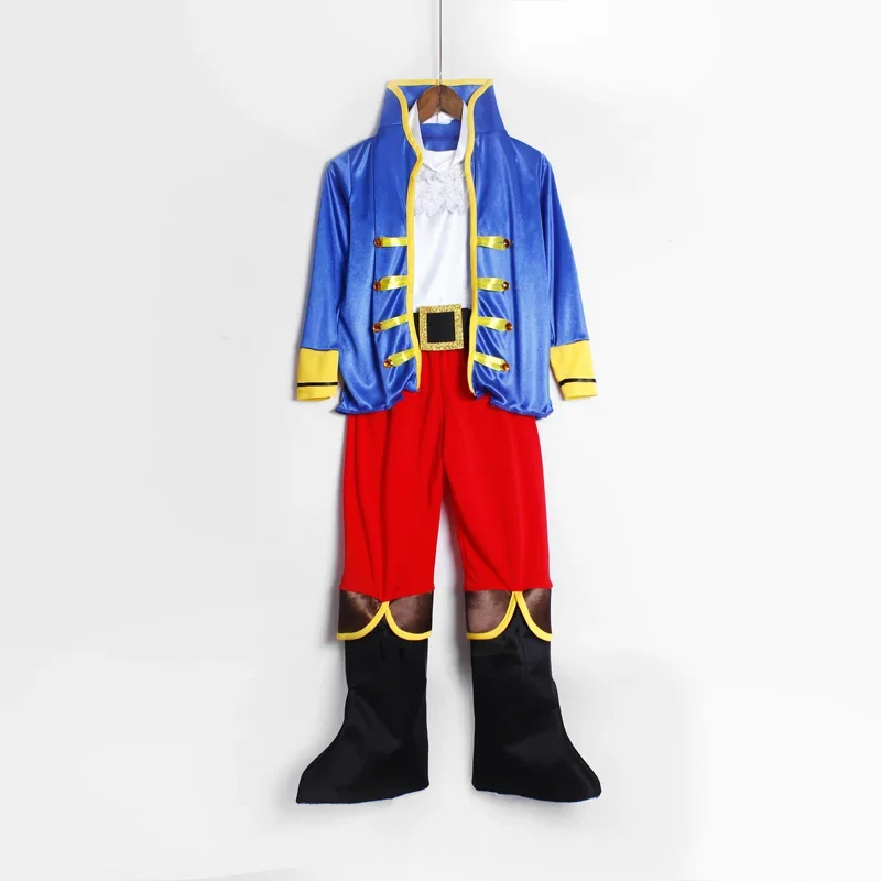 Traje pirata para crianças, cosplay pirata Halloween, capa de festa de aniversário, tema de Natal, roupa do dia das crianças