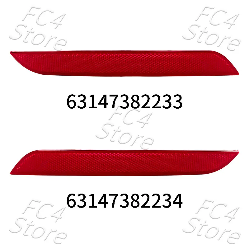 Car Rear Bumper Reflective Strips 63147382233 63147382234 For 2012-2017 BMW F30 F32 F33 320i 328i 335i 428i 430i 435i 440i 328d