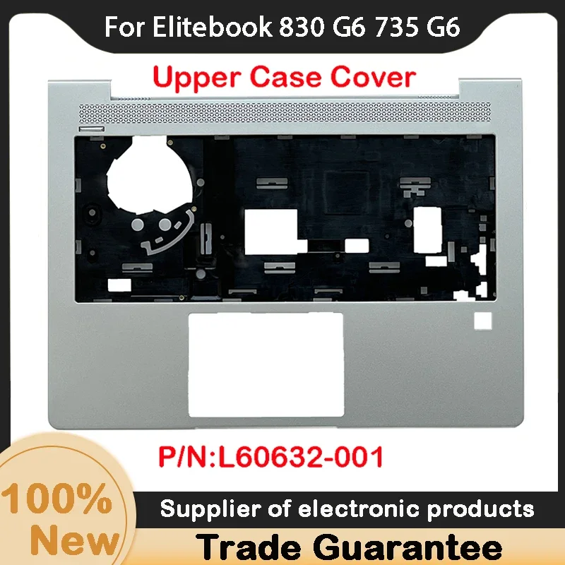 ใหม่สำหรับ HP eliteBook 830 G6 735 G6ที่พักแขนเคสด้านบน KB BEZEL C COVER L60632-001สีเงิน