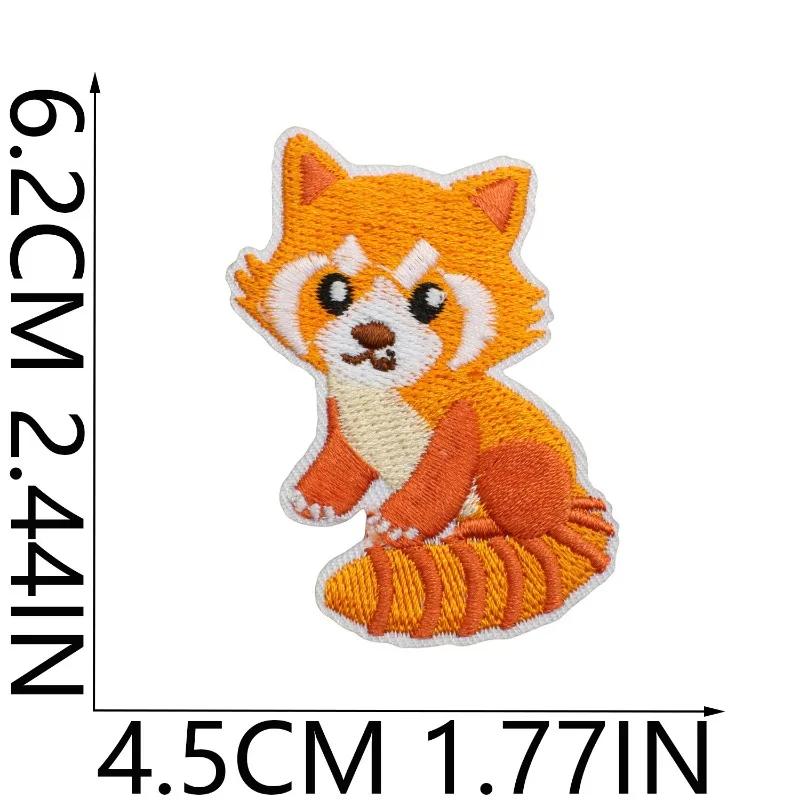 Cute Cartoon Zoo Kindergarten Animal Iron-On Embroidered Badge Patches for DIY Hole T-shirt Backpack