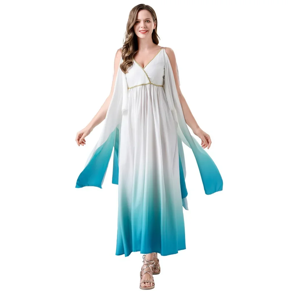 

Women's Greek Goddess Dress Adult Roman Princess Dress Costume Halloween Sexy Greek Princess Cleopatra Queen Cosplay Dress