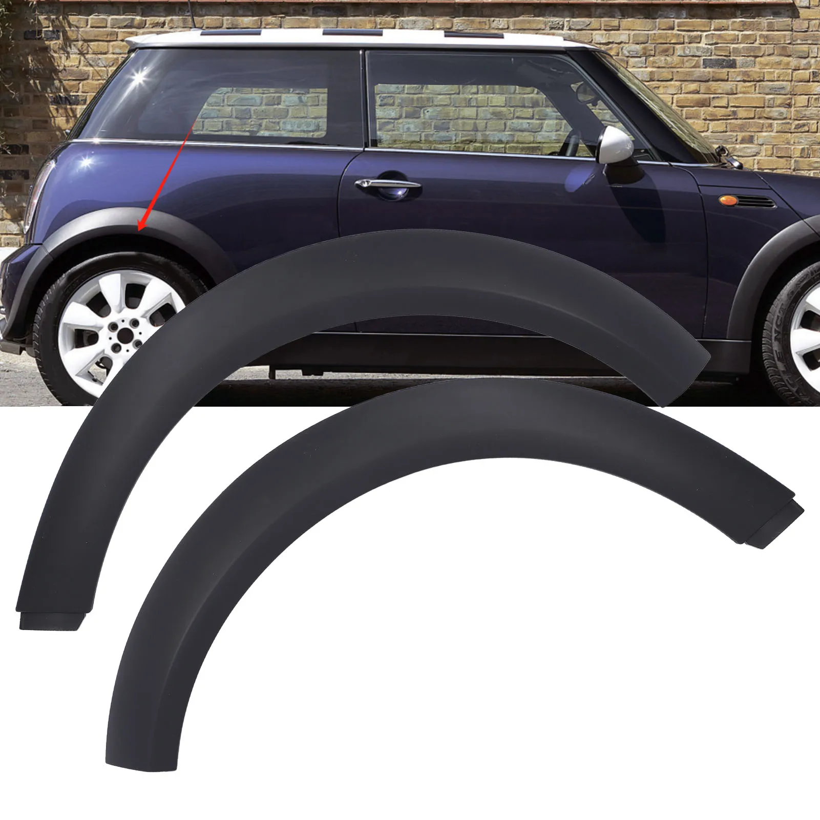 

Car Wheel Arch Trim Cover Scratch Resistant Wheel Eyebrow Arch Strip Trim For Mini Cooper R50 Conv. R52 S R53 S Conv. R52