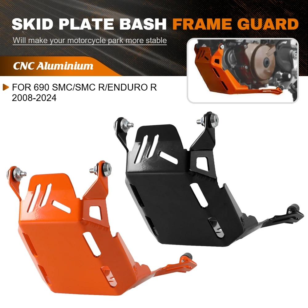 Motorcycle Accessories Skid Plate Bash Frame Guard engine Frame Cover Protector For 690 SMC/SMC R/Enduro R 2008-2023 2024 690SMC