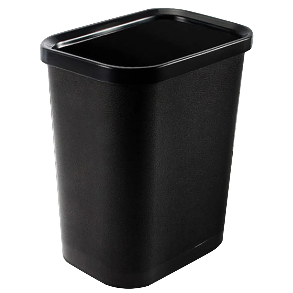 

Open Trash Can Household Garbage with Lid Plastic Trashcan Waste Bucket Ordinary Rubbish