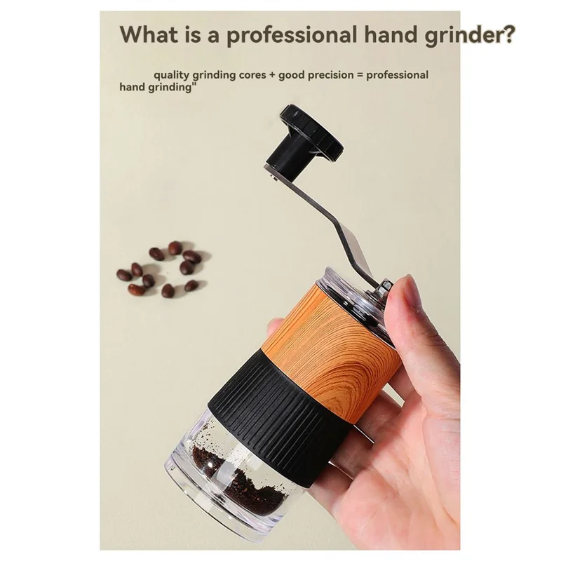A26T-Manual Coffee Grinder Coffee Machine Home Kitchen Manual Grinder Portable And Adjustable