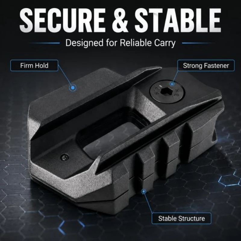 

Lightweight Waist Belt Rail Mount Holder Matching G17 G19 Multiple Caliber Hobby Model Upgrade Parts