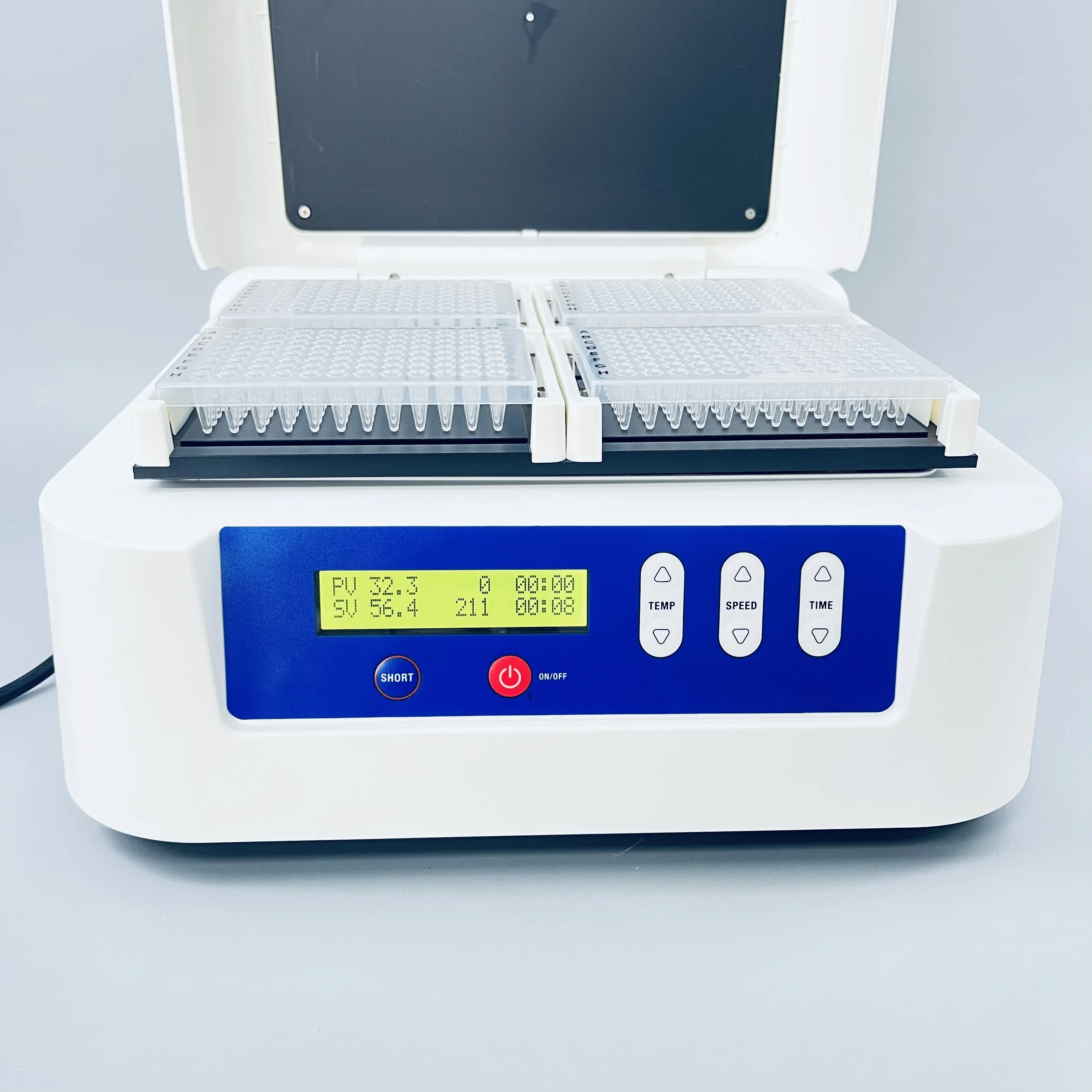 Incubadora agitadora oscilante de temperatura de laboratorio biomédico, microplaca ELISA, placa de cultivo celular, 24/48/96/384, pozo, 5-70 grados