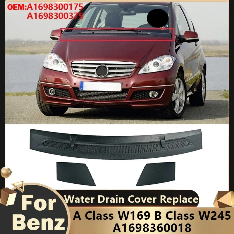 

Для Mercedes Benz A Class W169 B Class W245 A1698360018 Капот переднего лобового стекла Ремонт сливной крышки Замените комплект кузова Тюнинг