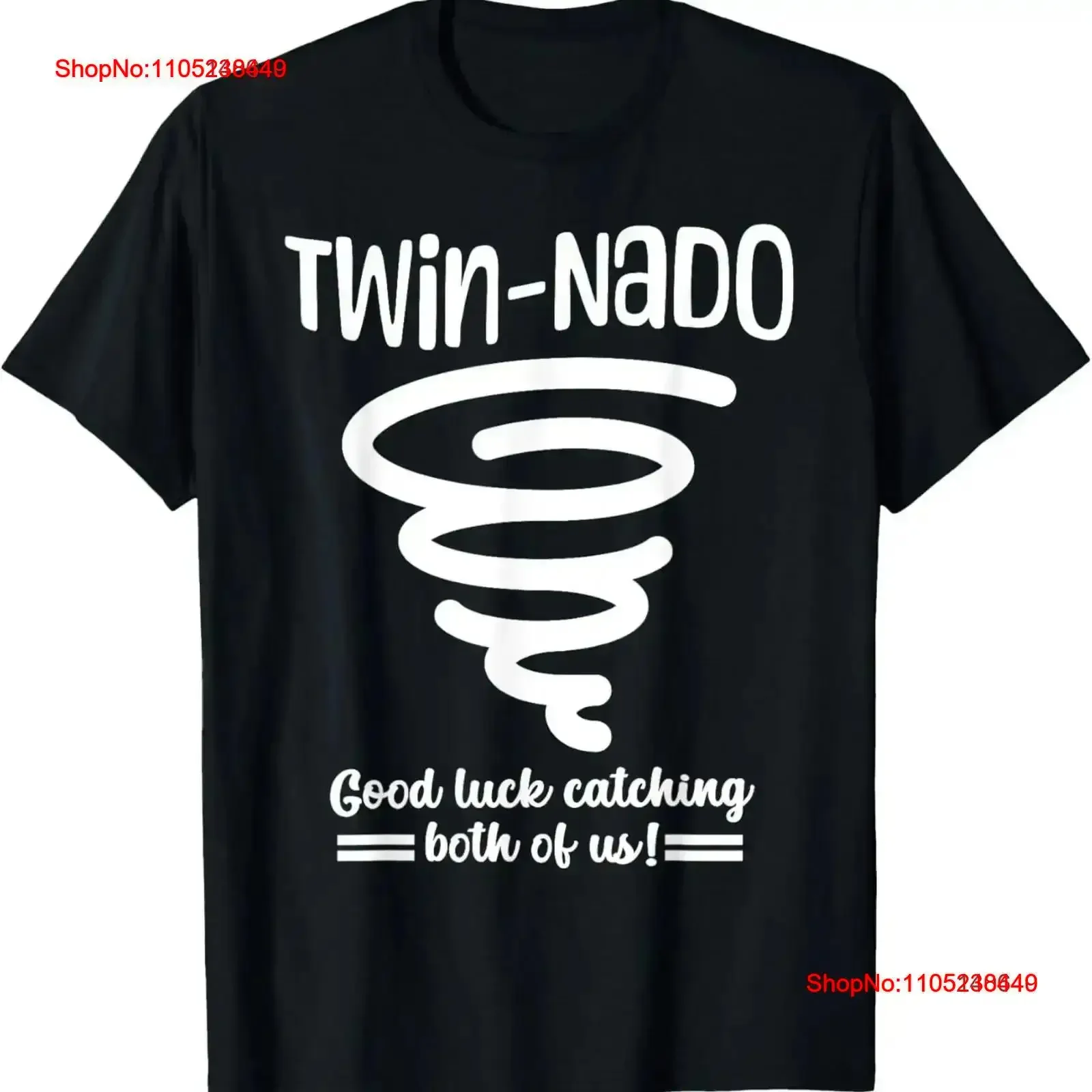 

Tornado Twin Day For Spirit Week Best Friend Twinning Sister T Shirt vintage Washed streetwear Breathable Stretched fashion